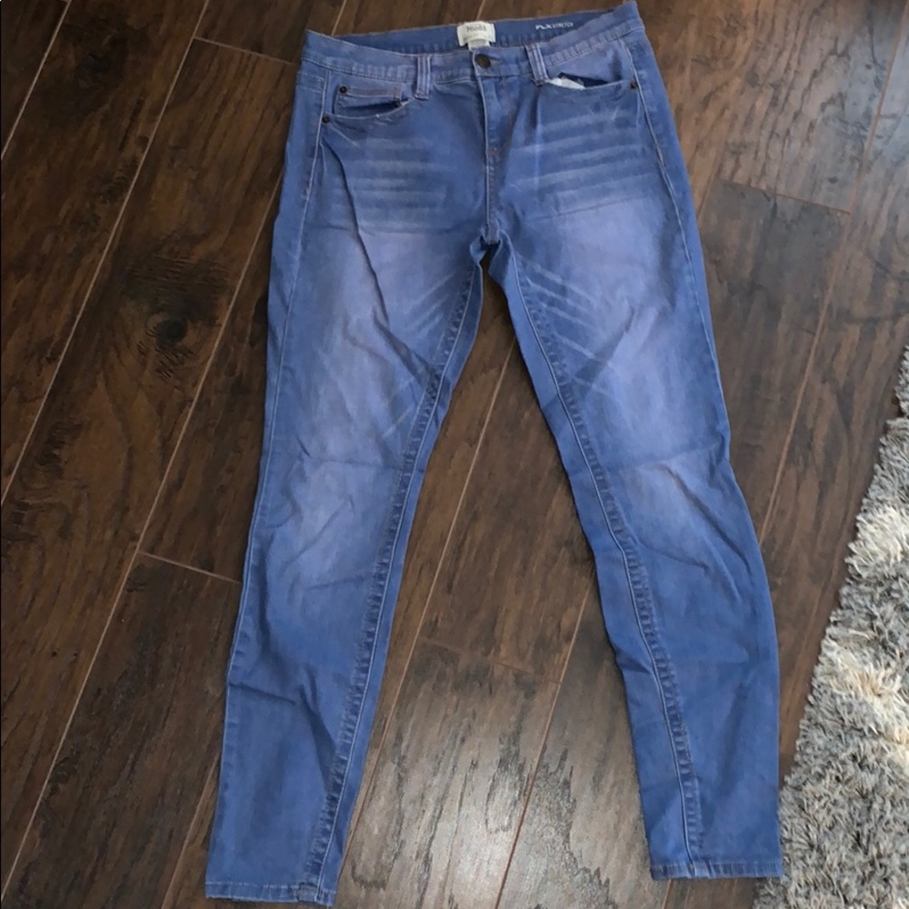 light wash pair of jeans